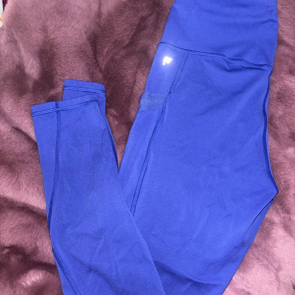 Purple Blue High-Waisted Leggings